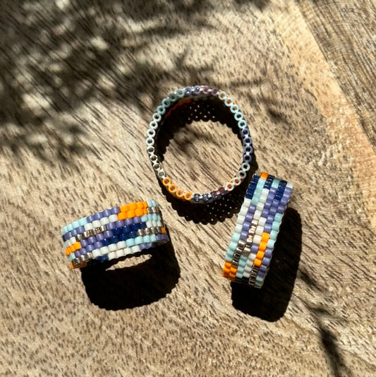 Inel Naomi - 6 rânduri, lățime 8 mm