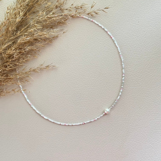 Colier Pearl Mix Pink
