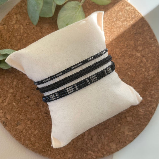 Set Brățări Unisex Ollie Gri